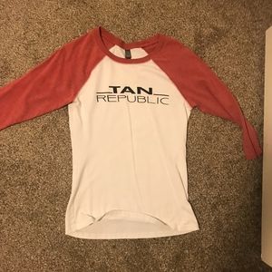 Tan Republic Baseball Tee